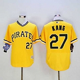 Pittsburgh Pirates #27 Jung-ho Kang Gold 2016 Flexbase Authentic Collection Stitched Jersey,baseball caps,new era cap wholesale,wholesale hats